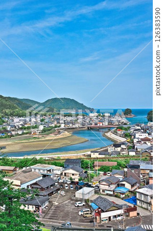 The view from Yakuoji Temple, the 23rd sacred site in Shikoku 126383590