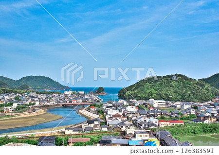 The view from Yakuoji Temple, the 23rd sacred site in Shikoku 126383591