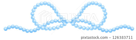 Blue Pearl Bow Border Watercolor Vintage y2k Aesthetic Blue Pearl Bow Border Watercolor Vintage y2k Aesthetic 126383711