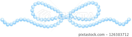 Cute Blue Pearl Bow Border Watercolor Vintage y2k Aesthetic Cute Blue Pearl Bow Border Watercolor Vintage y2k Aesthetic 126383712