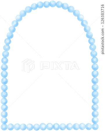 Blue Pearl Frame Arch Modern shape watercolor Blue Pearl Frame Arch Modern shape watercolor 126383716