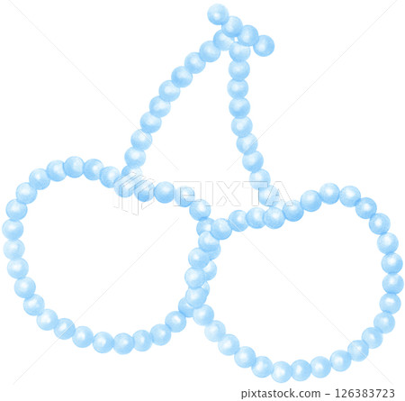 Blue Pearl Cherries Watercolor Vintage y2k Aesthetic Blue Pearl Cherries Watercolor Vintage y2k Aesthetic 126383723