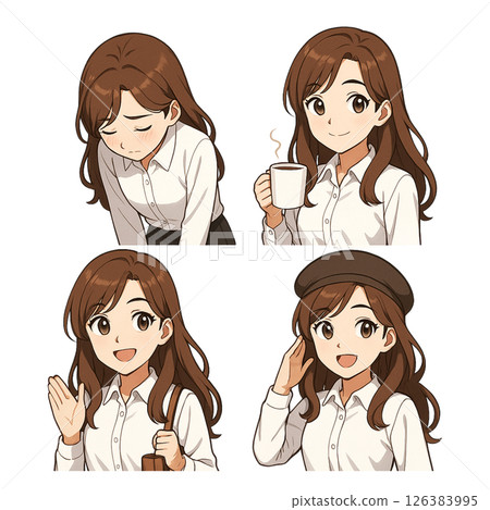 穿著辦公室休閒服的年輕女性 126383995