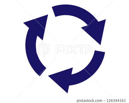 Rotating arrow (recycle symbol) Rotating arrow (recycle symbol) 126384161