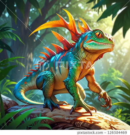 [商品設計] 真實鬣蜥與卡通鬣蜥的融合 126384469