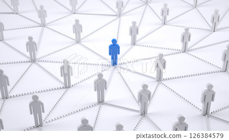 Network of people icons 126384579