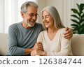 Senior Couple Relaxing at Home Together 126384744