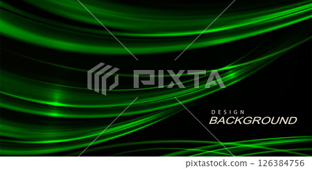 Exquisite green wavy background with bright shine Exquisite green wavy background with bright shine 126384756