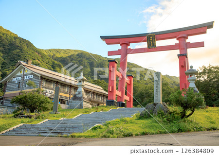Yamagata Dewa Miyama Yudonosan Shrine Otorii 126384809