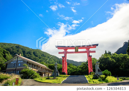 Yamagata Dewa Miyama Yudonosan Shrine Otorii 126384813