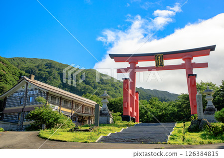 Yamagata Dewa Miyama Yudonosan Shrine Otorii 126384815