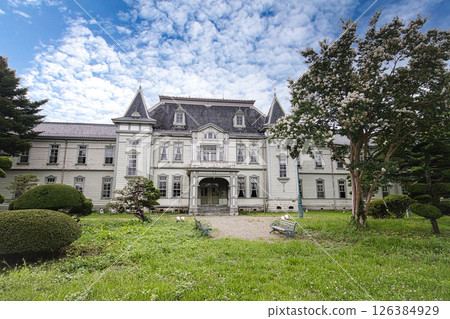 The Renaissance-style main building of the former Yonezawa Technical High School, a national important cultural property The Renaissance-style main building of the former Yonezawa Technical High School, a national important cultural property 126384929