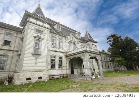 The Renaissance-style main building of the former Yonezawa Technical High School, a national important cultural property The Renaissance-style main building of the former Yonezawa Technical High School, a national important cultural property 126384932