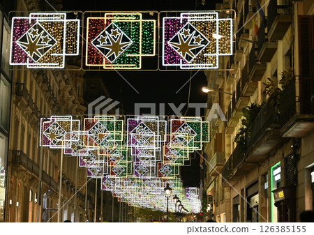 西班牙巴塞羅那城市景觀 126385155