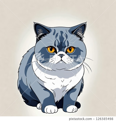 很酷的異國短毛貓 很酷的異國短毛貓 126385498