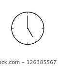 時鐘圖示（5 點鐘方向） 126385567
