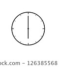時鐘圖示（6 點鐘方向） 126385568