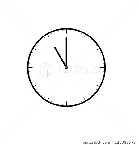 Clock icon (11 o'clock) 126385573