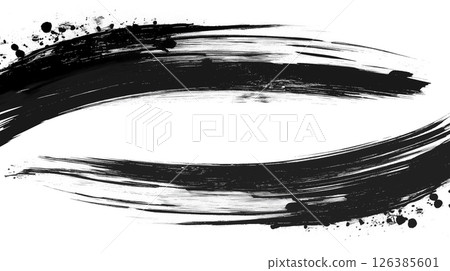 用墨水畫的筆觸 126385601