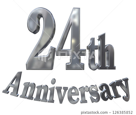 3DCG文字“24週年/24週年紀念馬克·斯帕克” 3DCG文字“24週年/24週年紀念馬克·斯帕克” 126385852