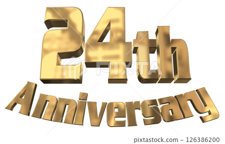 3DCG text "24th Anniversary/24th Anniversary Mark Sparkle" 3DCG text "24th Anniversary/24th Anniversary Mark Sparkle" 126386200
