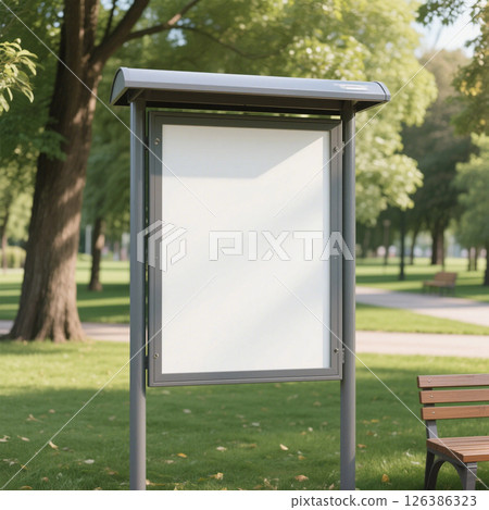 A2 size bulletin board announcement mockup 126386323