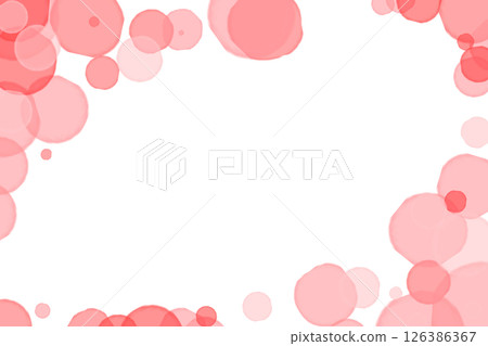 Red bubble frame Red bubble frame 126386367