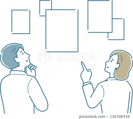 男人和女人從各種選擇中進行選擇 126386556