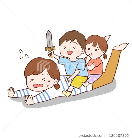 撫養孩子困難的母親（陰影部分） 126387205