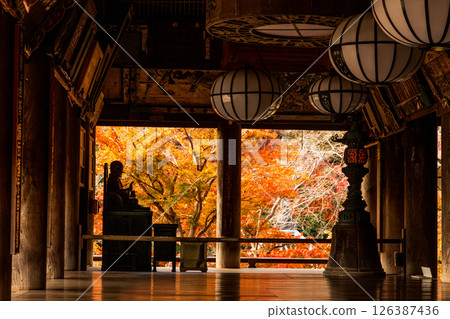 Nara - Autumn leaves at Hasedera Temple in Yamato Province - Tokudo Shonin 126387436