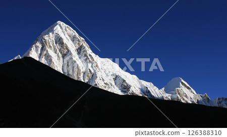 Pumo Ri after new snowfall, Nepal. 126388310