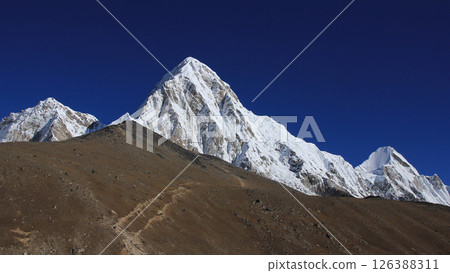 Pumo Ri and Kala Patthar, viewpoint near the Everest Base Camp, Nepal. Pumo Ri and Kala Patthar, viewpoint near the Everest Base Camp, Nepal. 126388311