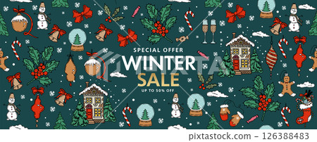 christmas, xmas, vector 126388483