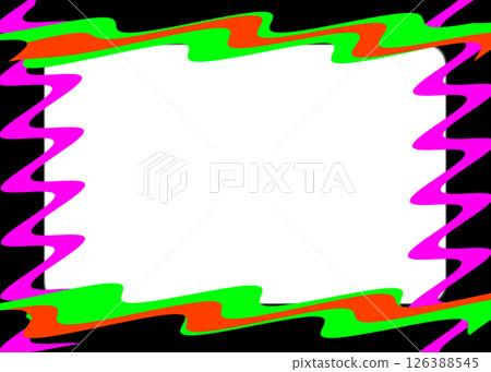 Colorful neon frame (flashy) Colorful neon frame (flashy) 126388545