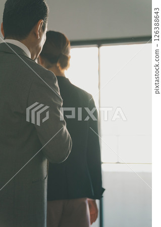 back view, employee, business 126388643
