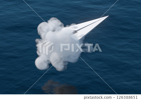 spray, gas, trail 126388651