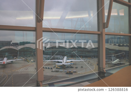 March 29 2025 Modern Airport Interior With Glass Walls and Elegant 126388816