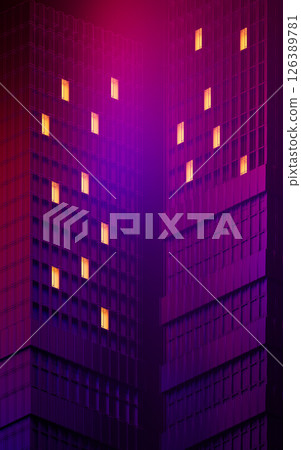 downtown, facade, glass 126389781
