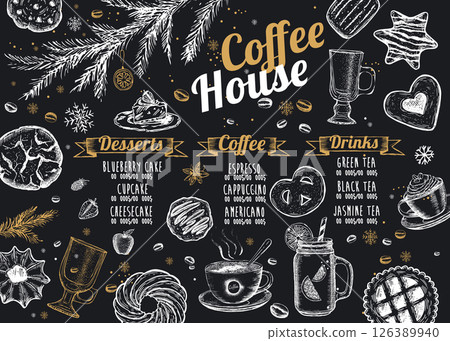 coffee, design, vector 126389940
