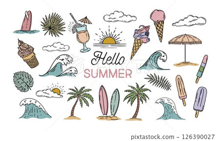 pattern, seamless, tropical 126390027