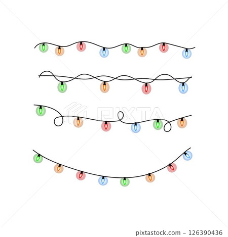 light post String Light Neon Light Effect Small Lamp Hanging 126390436