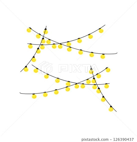 light post String Light Neon Light Effect Small Lamp Hanging 126390437