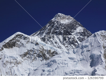 Majestic Mount Everest, View from Kala Patthar, Nepal. Majestic Mount Everest, View from Kala Patthar, Nepal. 126390799