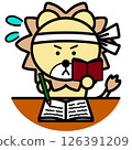 Studying Lion 126391209