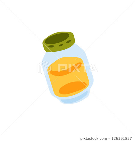 Cartoon Honey Jar Isolated Icon 126391837