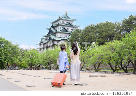 A woman sightseeing in Nagoya A woman sightseeing in Nagoya 126391954
