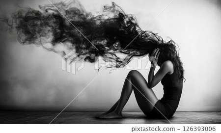 Abstract Depiction of Mental Disorder and Emotional Struggle 126393006