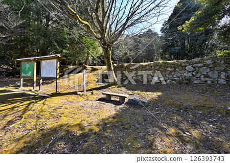 Stone walls and enclosures of Megumi Castle in Mino Province Stone walls and enclosures of Megumi Castle in Mino Province 126393743