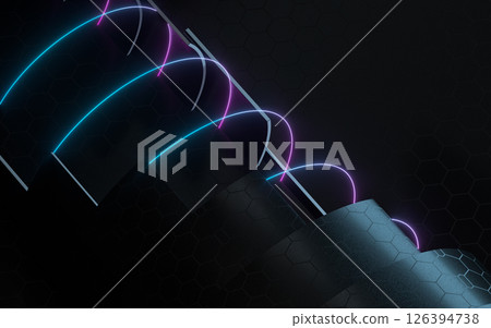 dark, fluorescent, glow 126394738