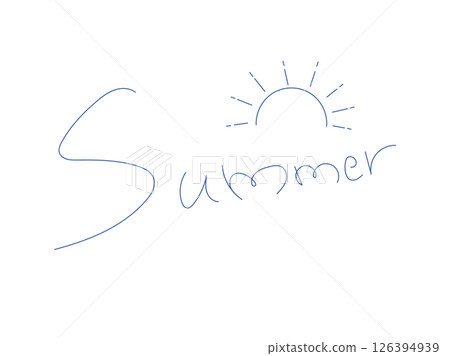 Roughly handwritten summer letters 3 Roughly handwritten summer letters 3 126394939